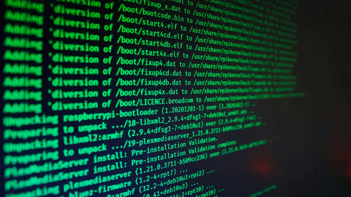 Green terminal output on a dark screen